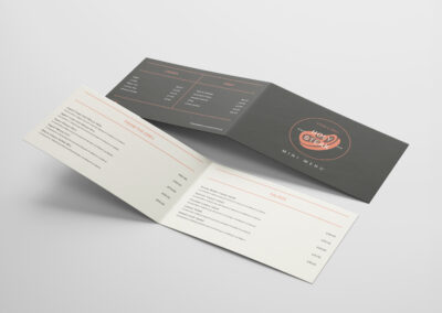 folded business card printing